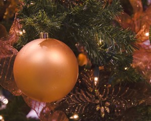 Obraz na płótnie Canvas plain orange ball ornament