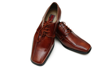shiny shoes isolated on the white background