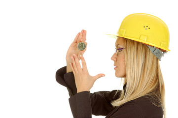 women with hardhat