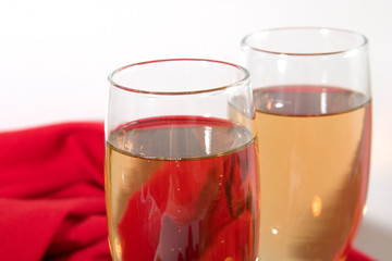 two glasses of wine