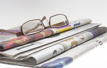 glasses and newspaper-b
