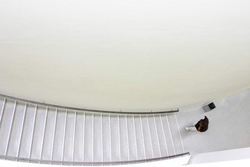upstairs