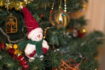 happy guy in christmas time