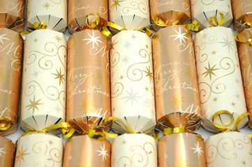 christmas crackers in line