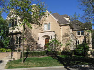 large house with gables