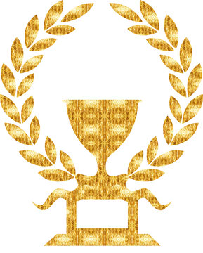 lorbeerkranz gold pokal