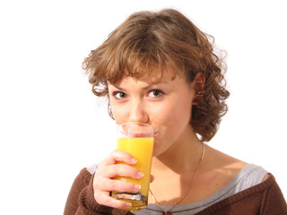 girl with juice