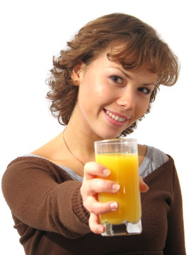 girl with juice