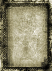 Naklejka premium grunge border and background