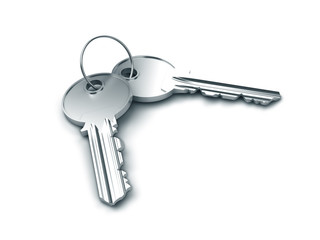 two silver keys