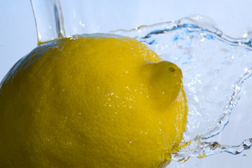 lemon and water