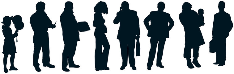 silhouetted crowd 1 - separated