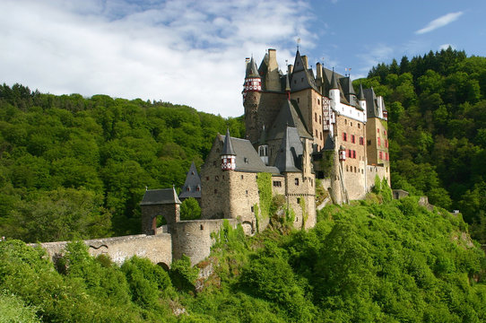 old castle. rhine river valley, germany