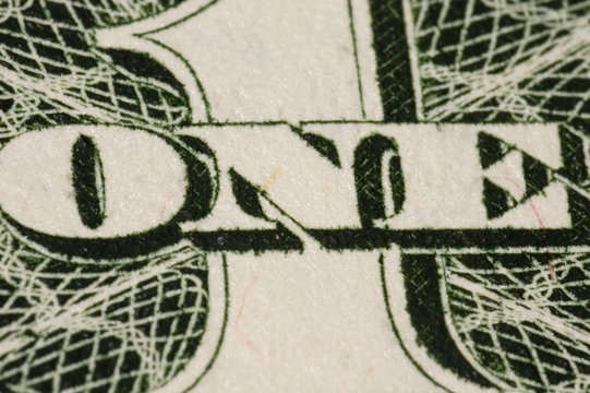 dollar bill extreme close up
