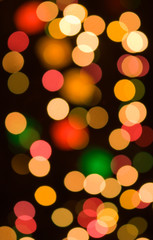 Obraz premium christmas bokeh