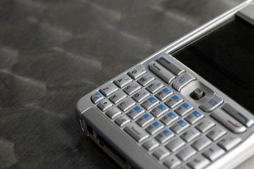 pocket email device on table