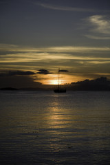 sunset in juan griego