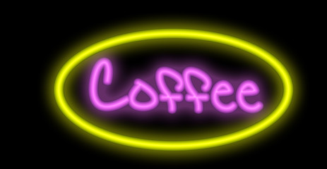 neon signboard - coffee