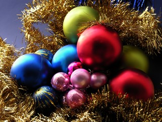 colorful christmas-tree ornaments