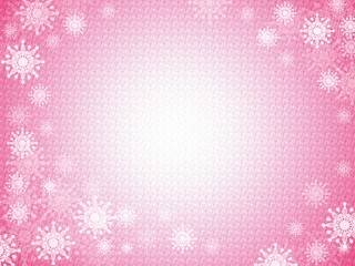 winter snowflake background and frame