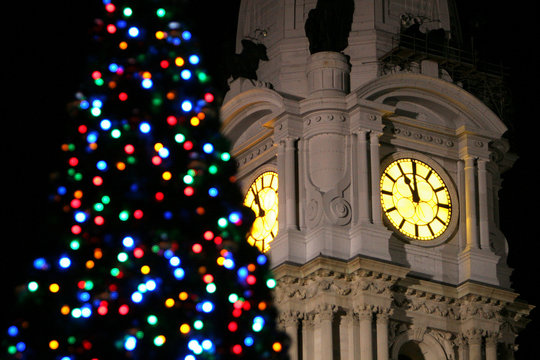 christmas clocktower