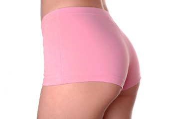 woman shorts pink