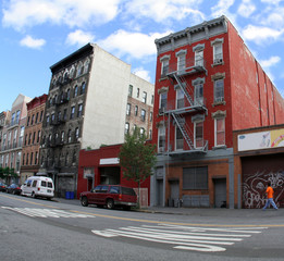 buildings brooklyn new york - obrazy, fototapety, plakaty
