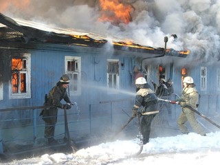 fireman at work