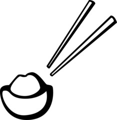 chinese food and chopsticks