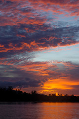 Naklejka premium tropical sunset