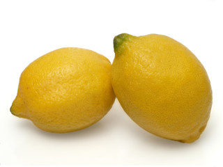 two ripe lemons