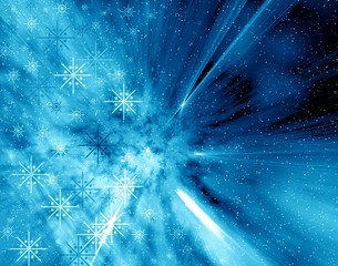 space snowflakes