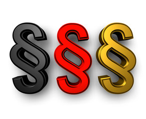 Obraz premium paragraph 3d sign