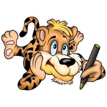 tiger 02 with crayon