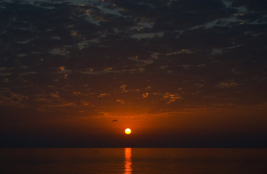 Fototapeta red sunrise