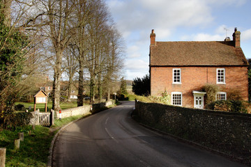 Fototapeta na wymiar hamlet in rural england