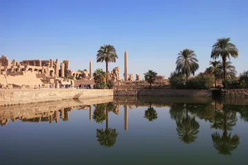 Deurstickers karnak - tempel van amun re - egypte © 25Design