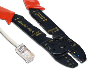 wire cutter close up with rj45