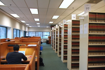 study area in library