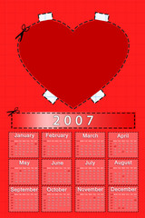 calendar 2007 - love