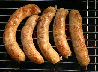 five sausages
