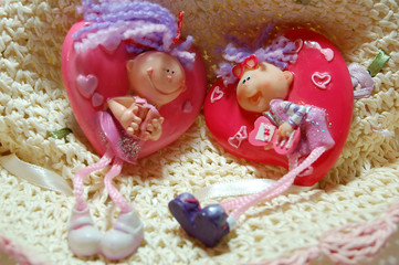 pair toy in form heart
