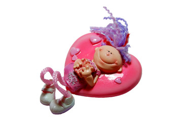 toy in form heart isolated