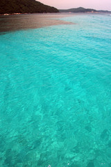 Fototapeta na wymiar blue lagoon paradise