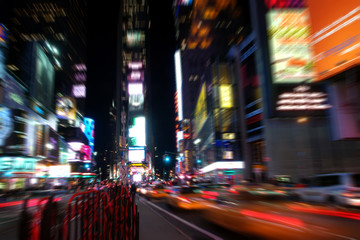 Time Square la nuit à New York