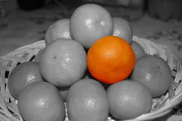 plateau de mandarine