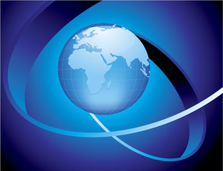 aqua globe - africa & europe