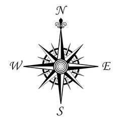 compass wind rose - 4 points