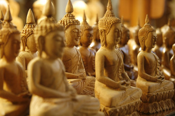 wooden buddhas