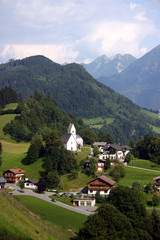 Fototapeta na wymiar bergdorf in salzburg